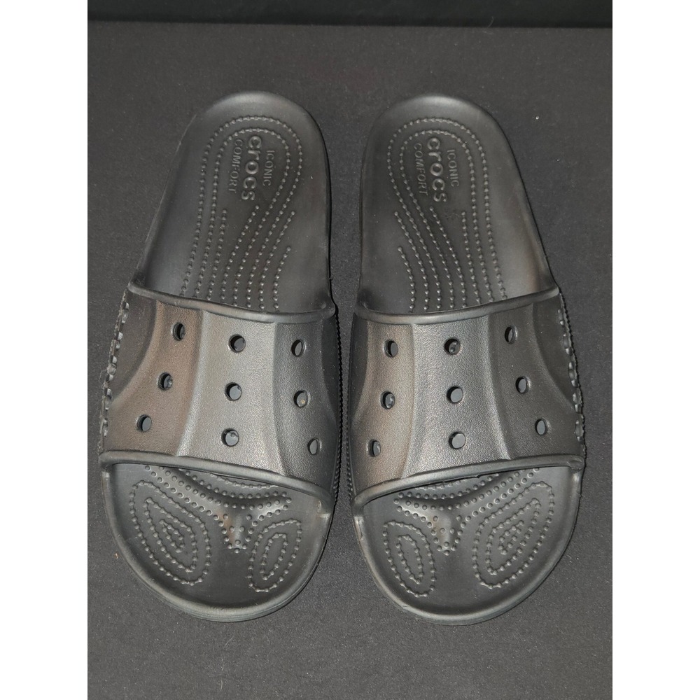Crocs Women's Size‎ 10 Black Classic Slide Sandals Comfort Footwear